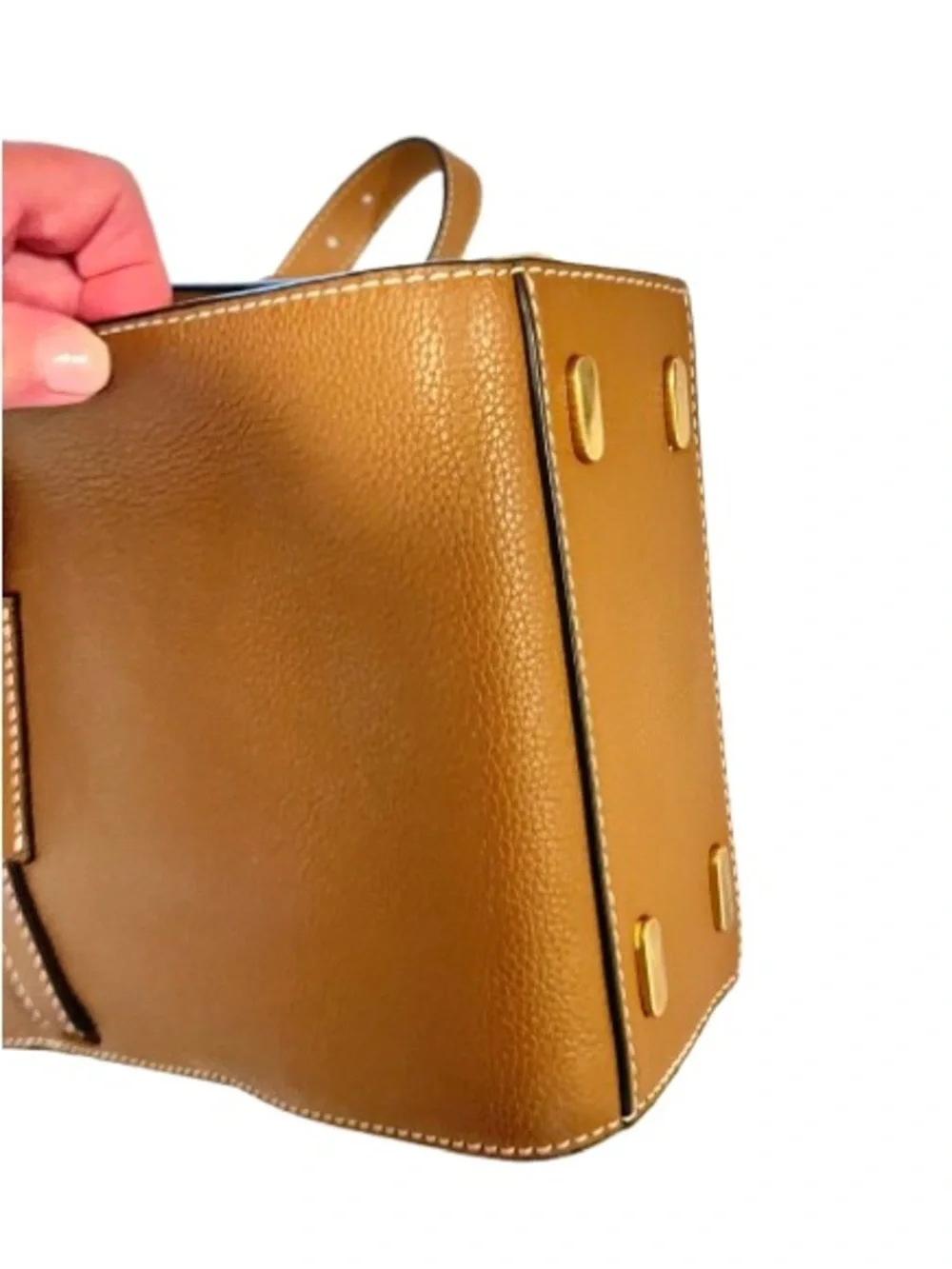 TORY BURCH- Lee Radziwill Leather Double Bucket Bag. MINT CONDITION